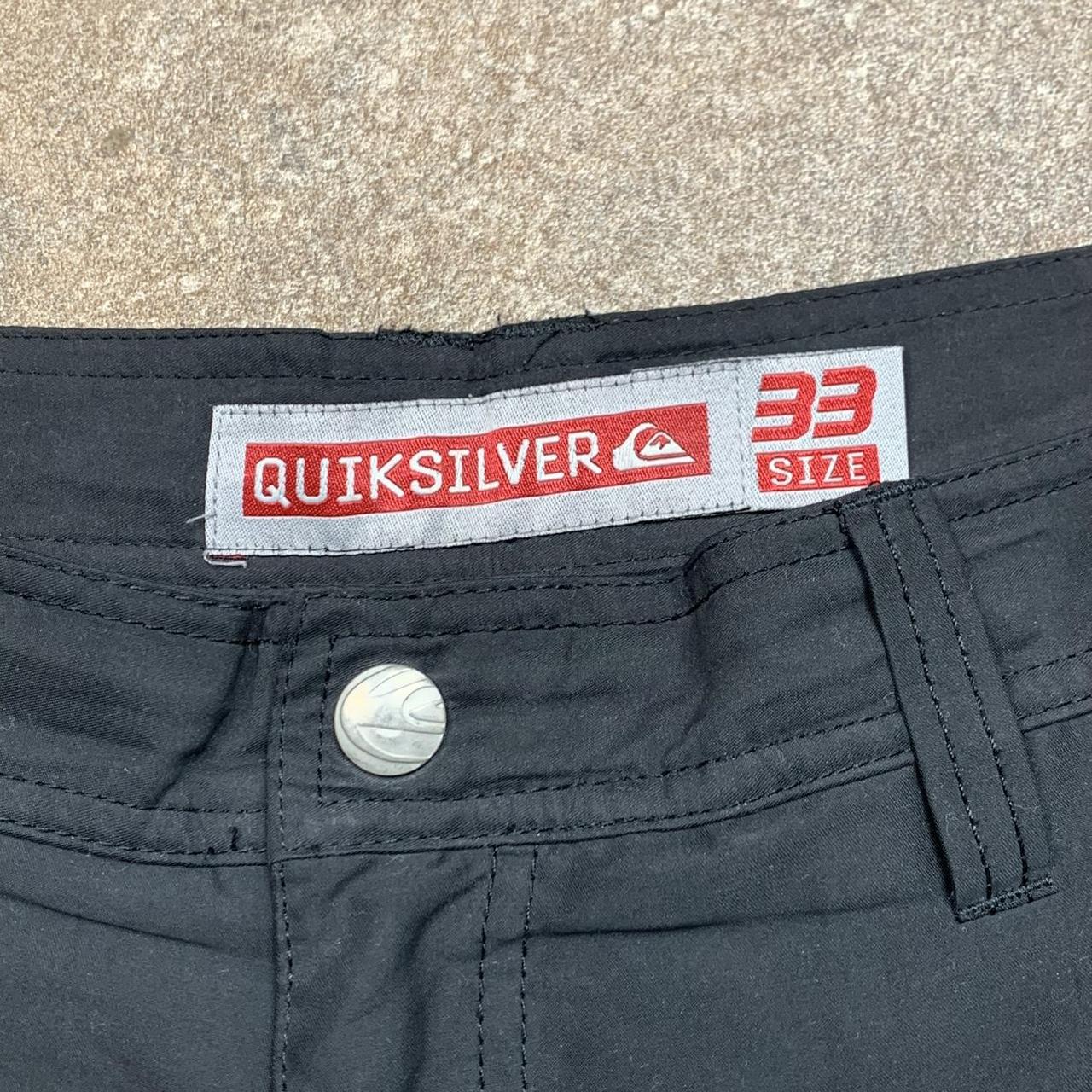 Quiksilver 90s black baggy cargo shorts