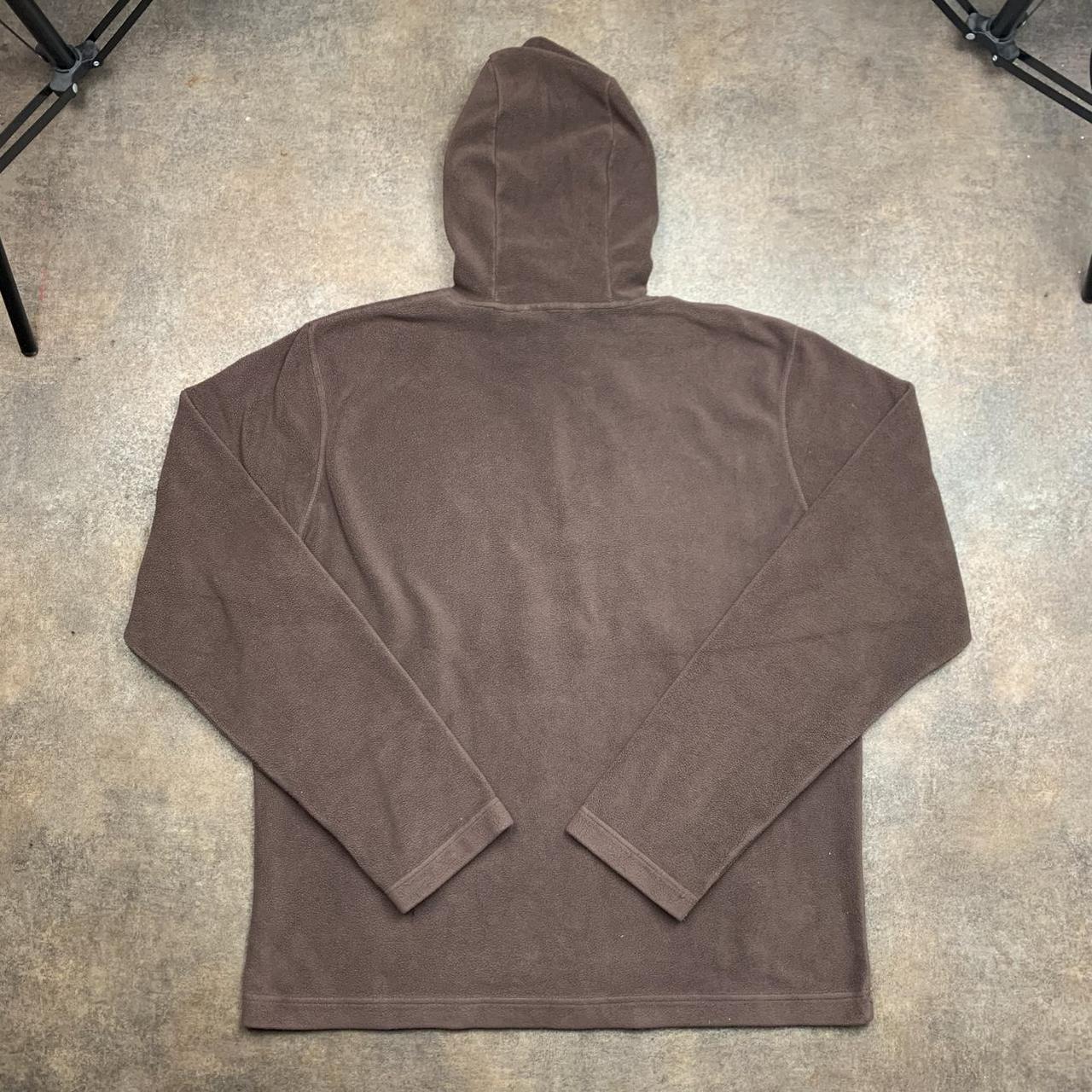 Mambo 00s graphic brown boxy fleece hoodie