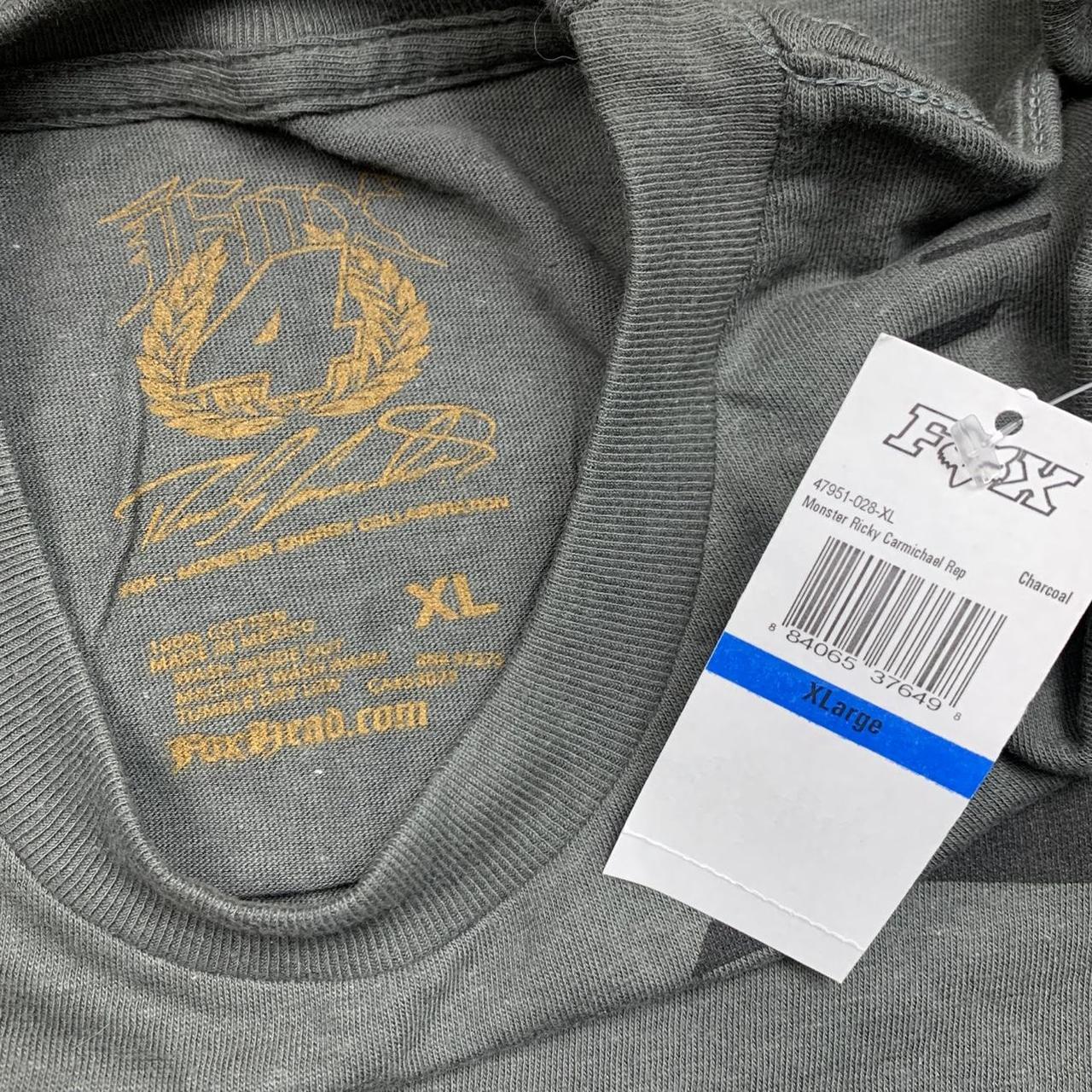 Fox Racing x Monster Energy 00s grey graphic tee