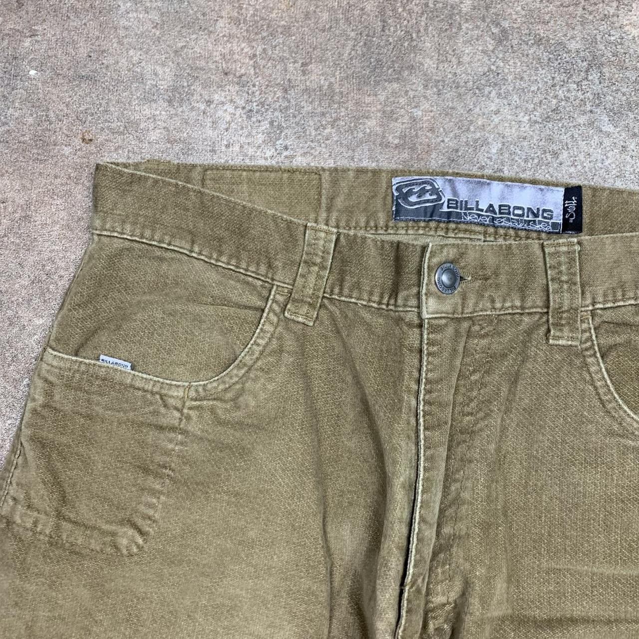 Billabong 00s baggy brown beige brushed jeans