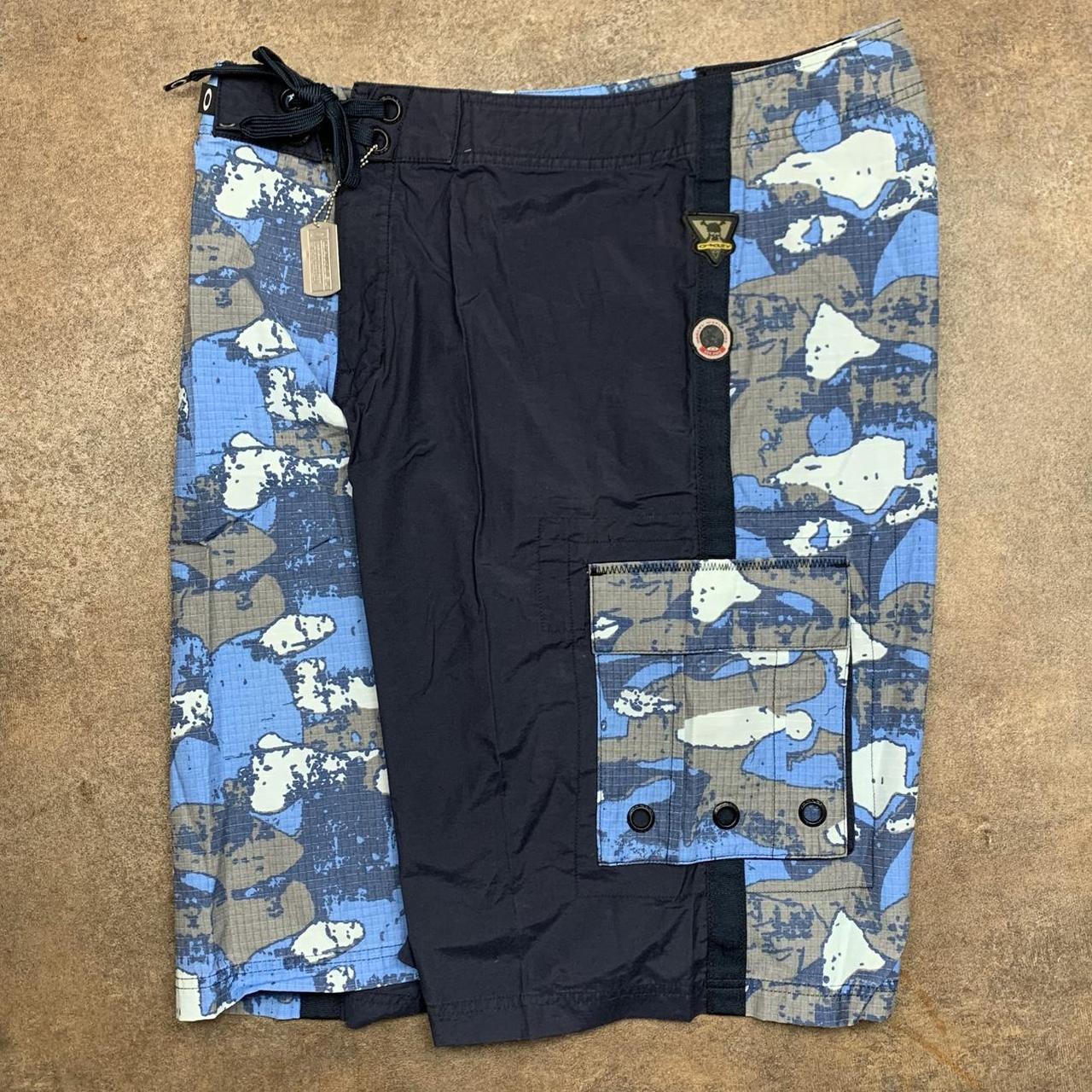 Oakley 00s navy camo graphic boardshorts