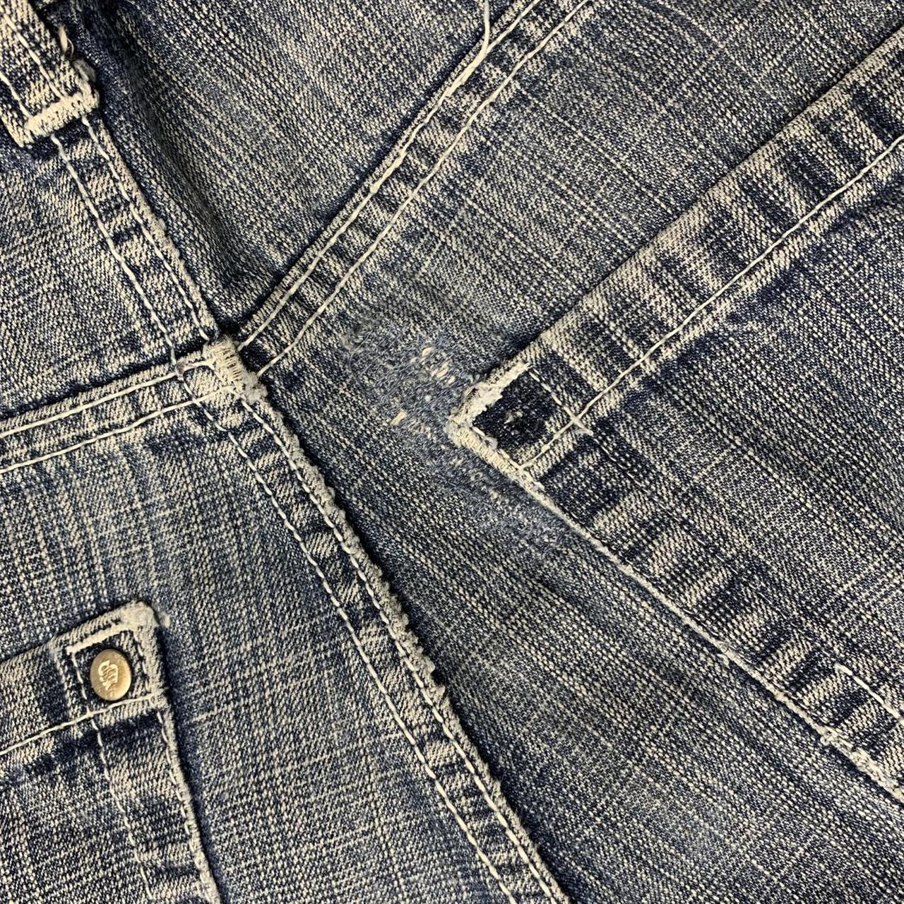 Southpole 00s red tab light blue faded baggy denim jeans