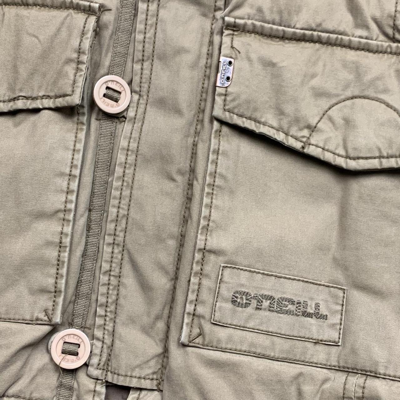 O'Neill 00s beige cream fur hood utilised parka