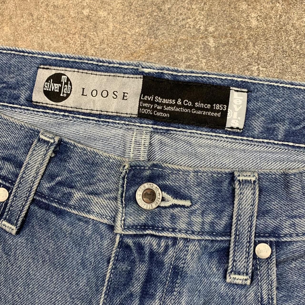 Levi's Silvertab 00s baggy blue denim jorts