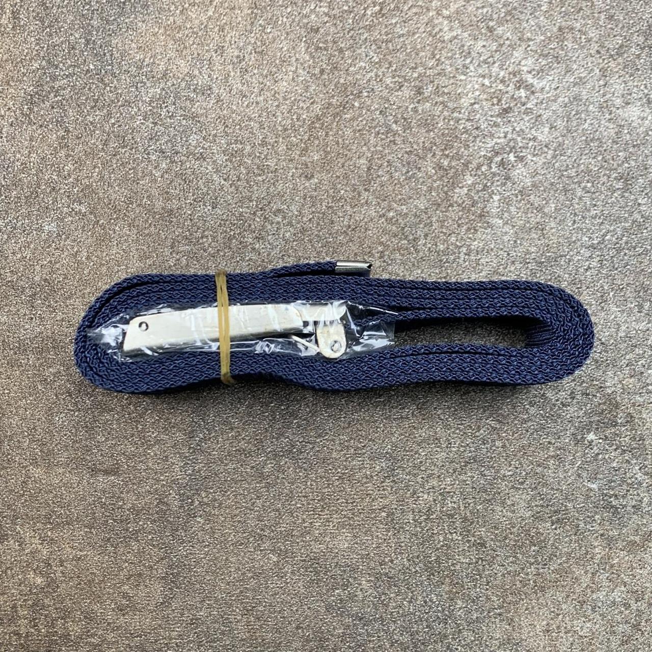 Drunknmunky 00s navy webbed buckle belt