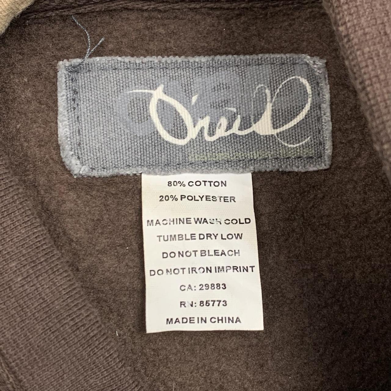 O'Neill 00s brown graphic boxy hoodie