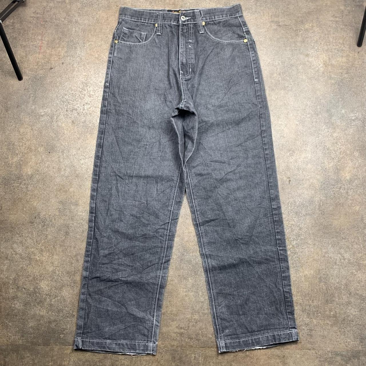 Southpole 00s graphic grey baggy grunge denim jeans
