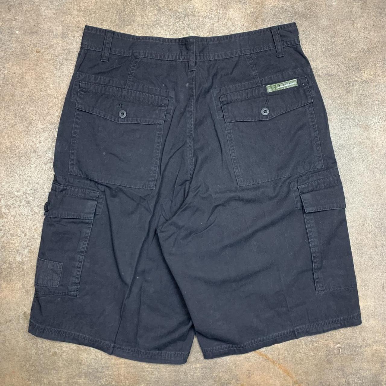 Oakley 00s black baggy graphic cargo jorts