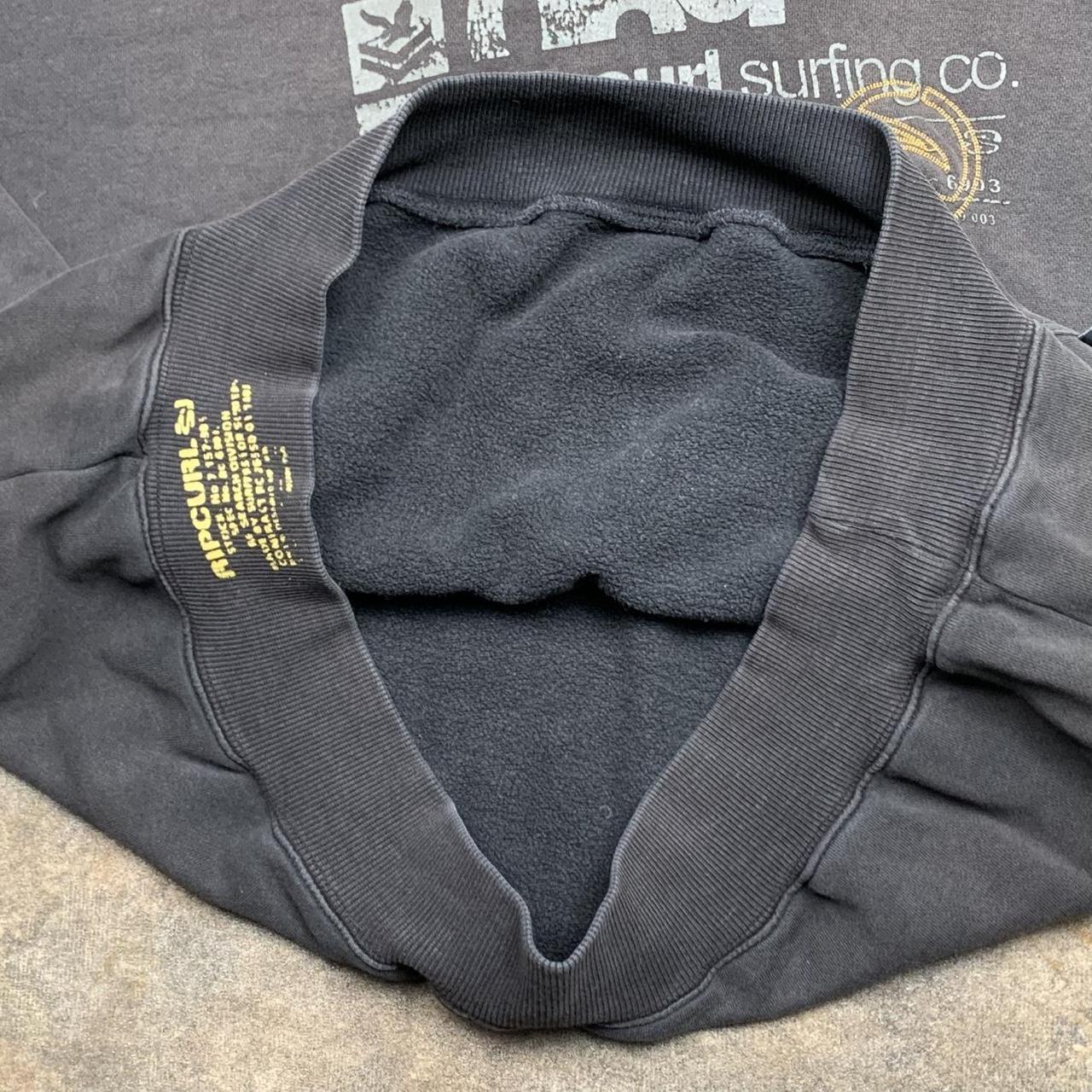 Rip Curl 00s graphic brown baggy hoodie