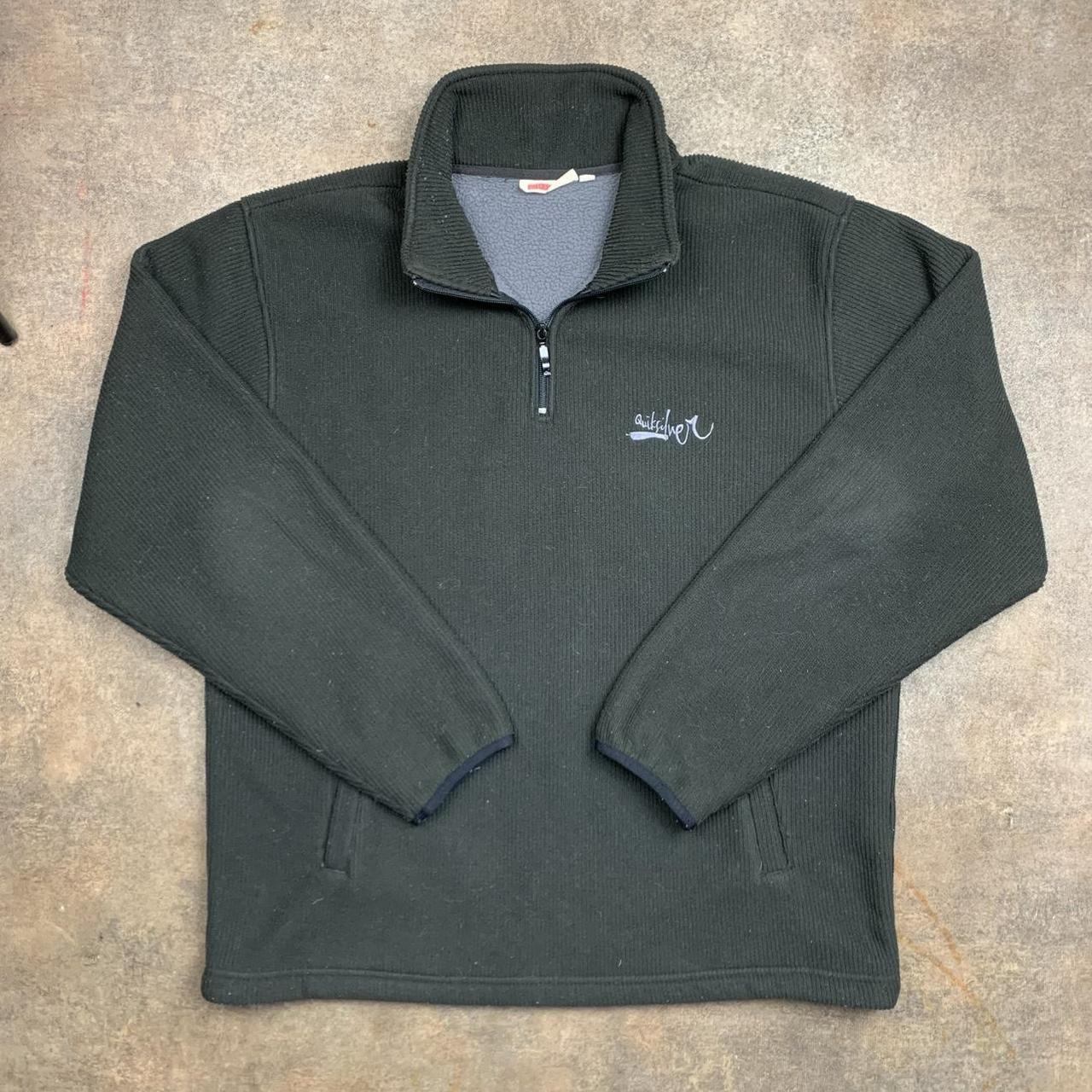 Quiksilver 90s chunky lined black jumper