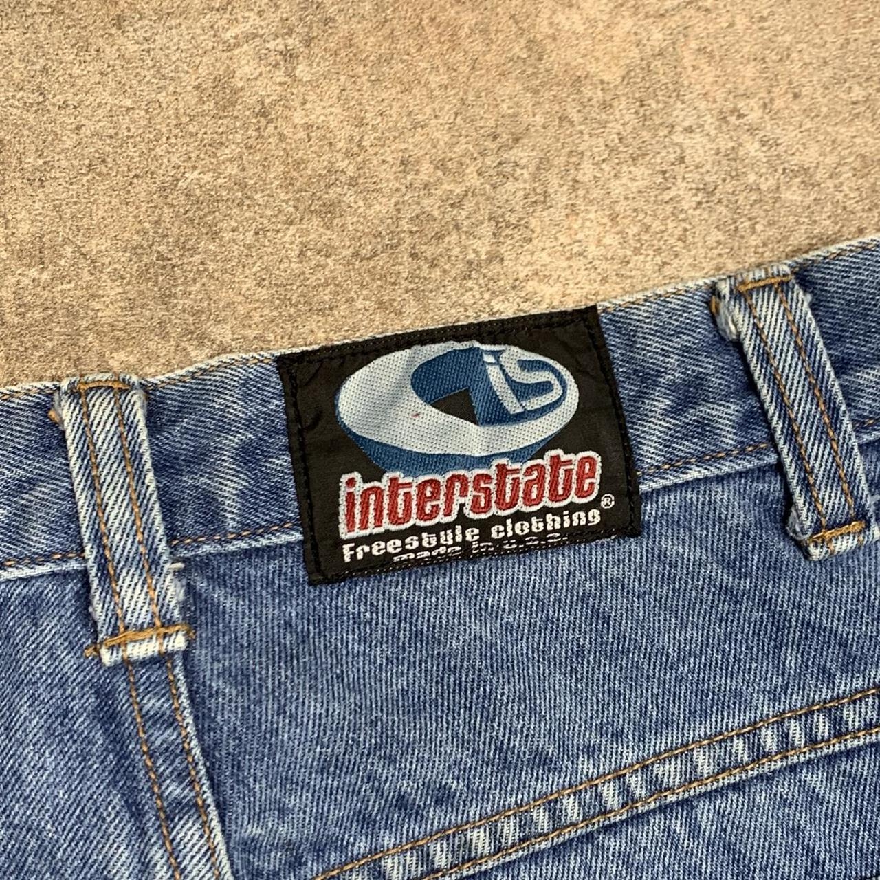 Interstate 90s baggy blue denim jeans