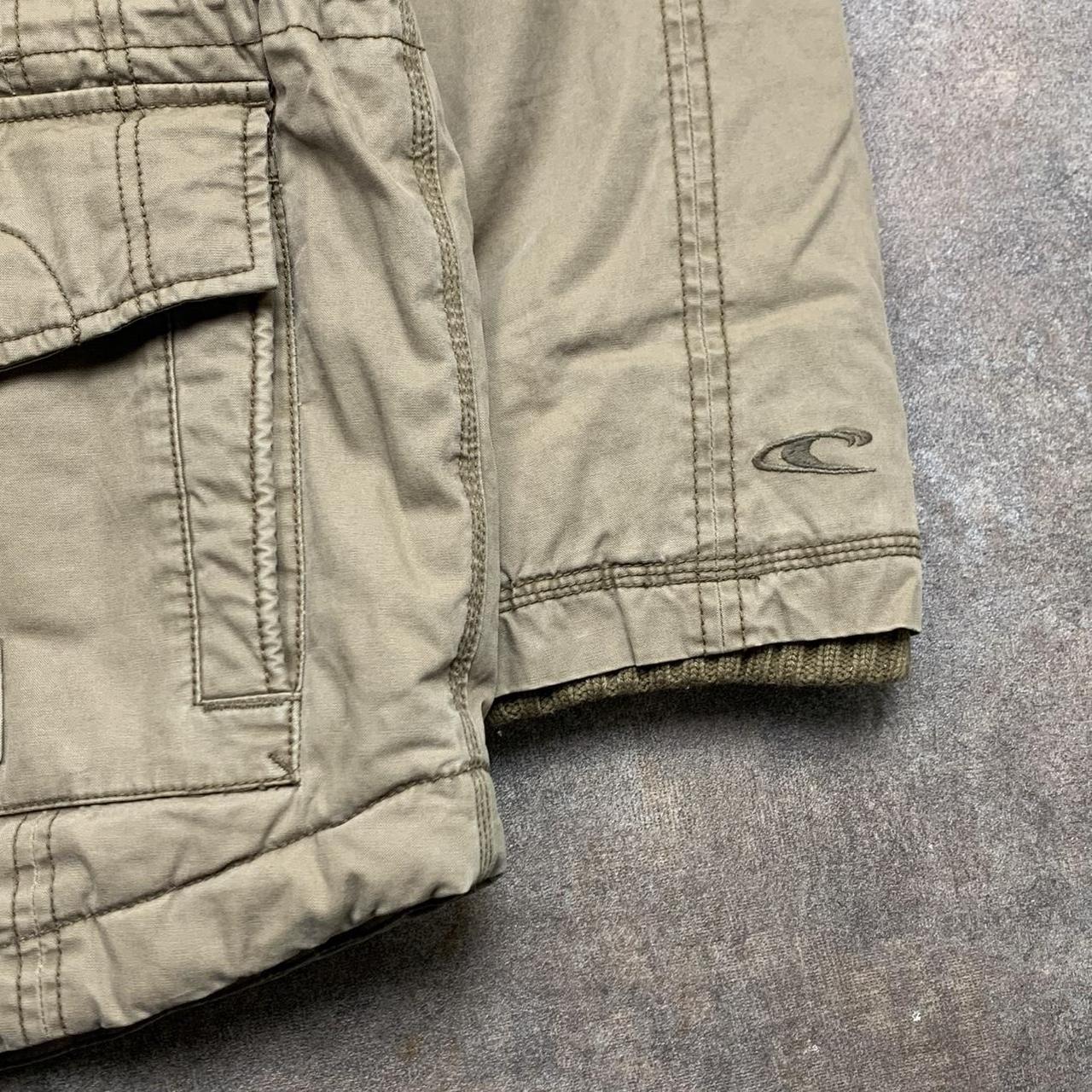 O'Neill 00s beige cream fur hood utilised parka