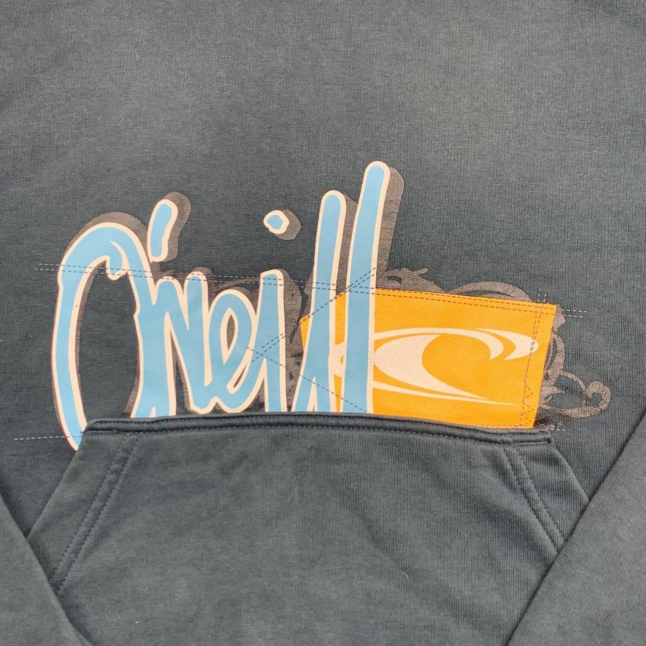 O'Neill 00s blue graphic boxy hoodie