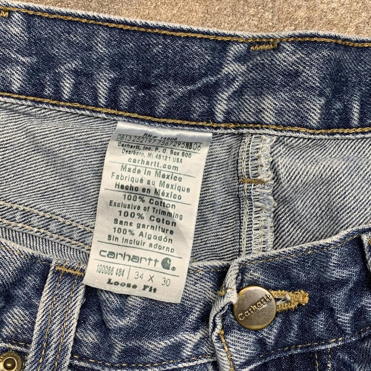 Carhartt 00s blue baggy denim jeans