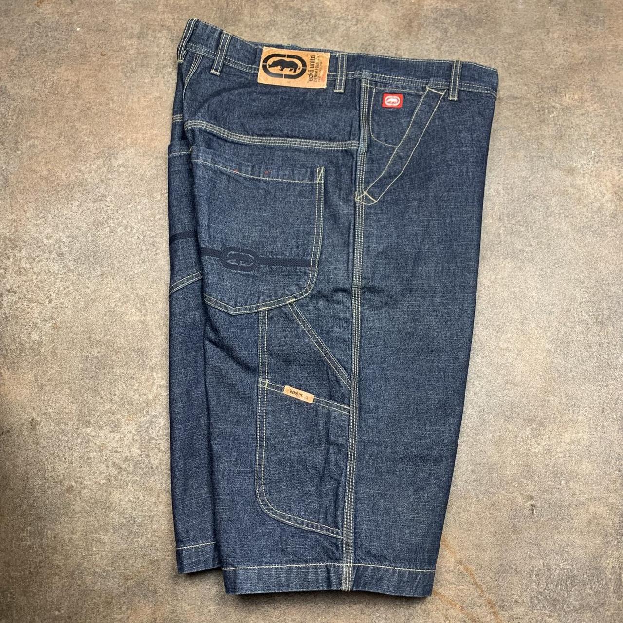 Ecko Unltd. 00s navy baggy graphic carpenter jorts