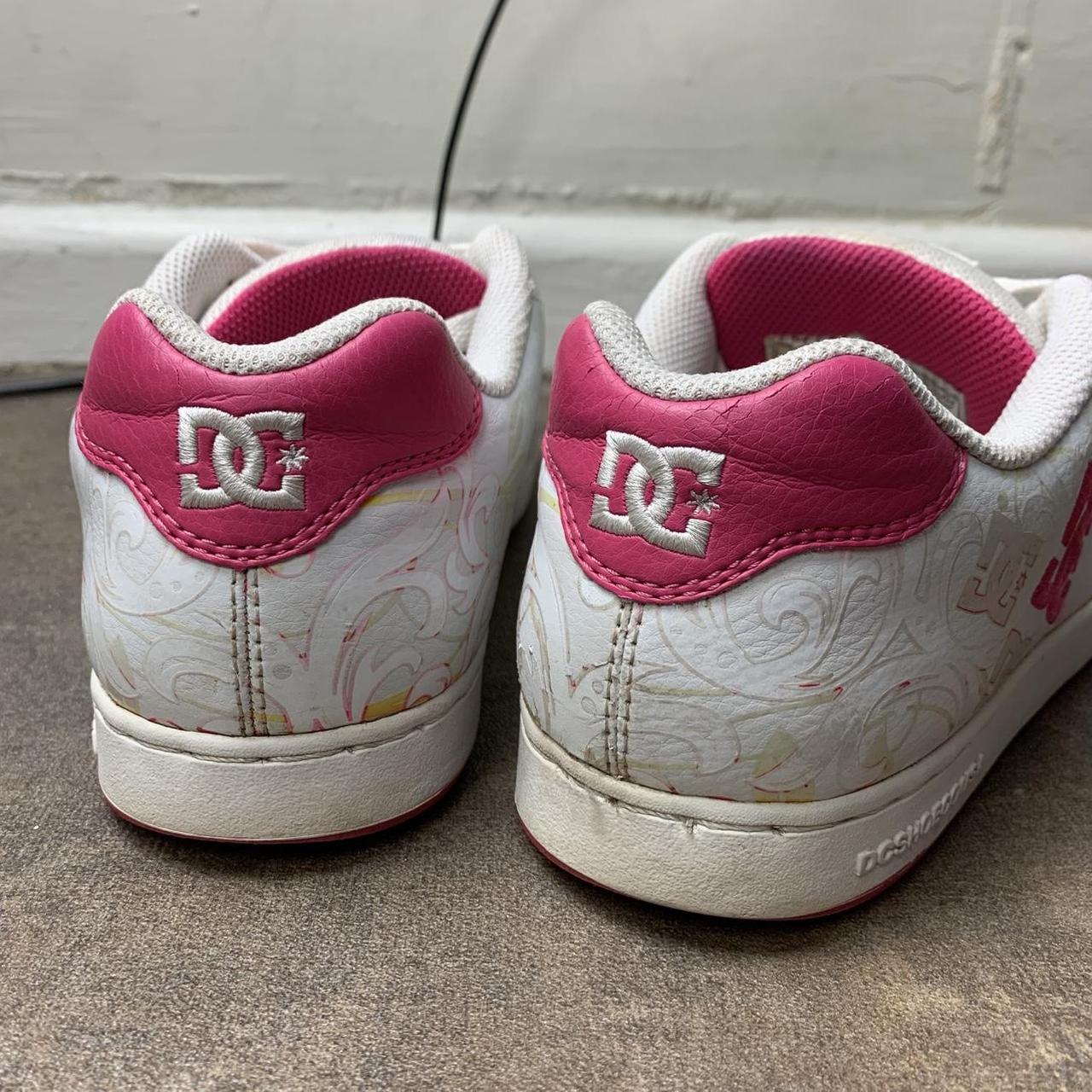 DC Shoes Pixies 00s white pink chunky trainers