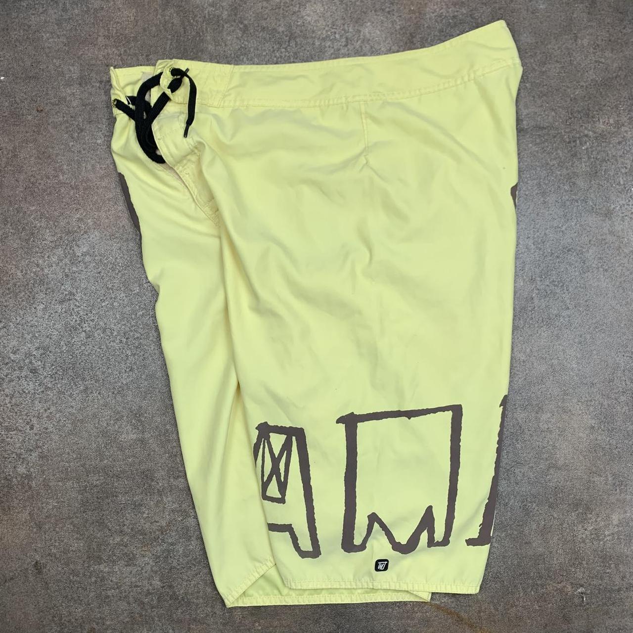 Mambo 00s yellow graphic baggy boardshorts