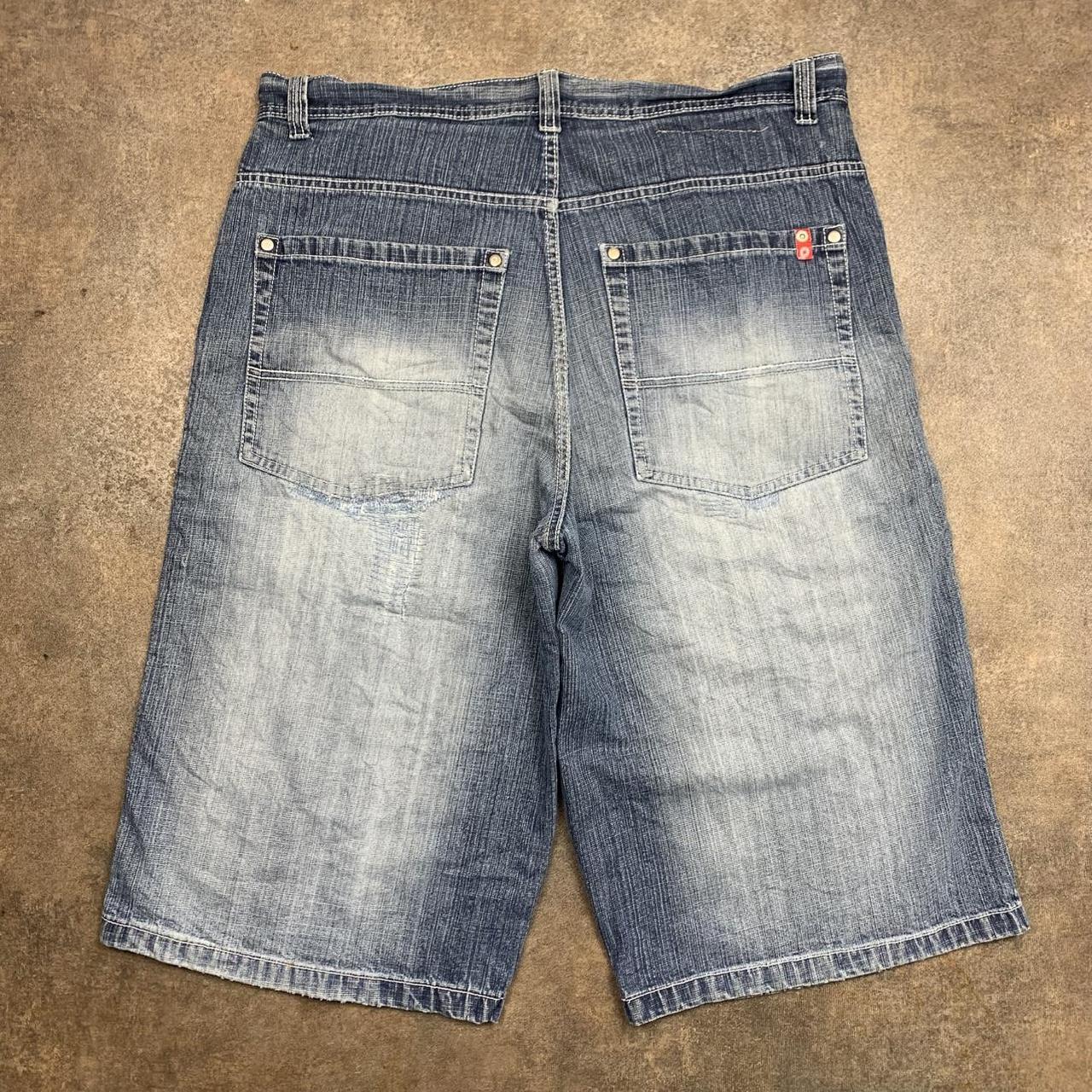 Southpole 00s red tab navy blue denim jorts