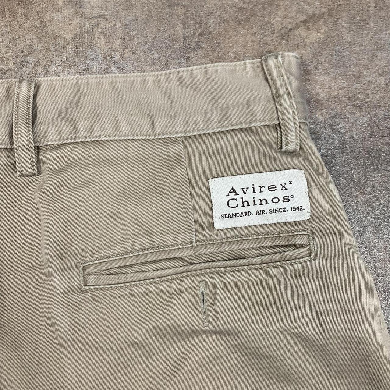 Avirex 00s beige baggy chino trousers