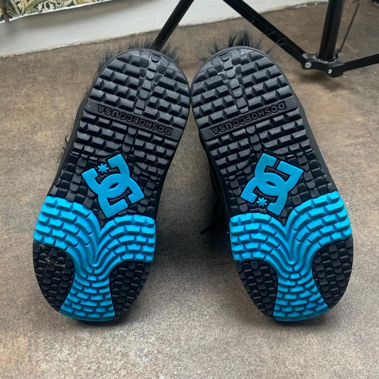 DC Shoes 00s blue black fur lined snow boots