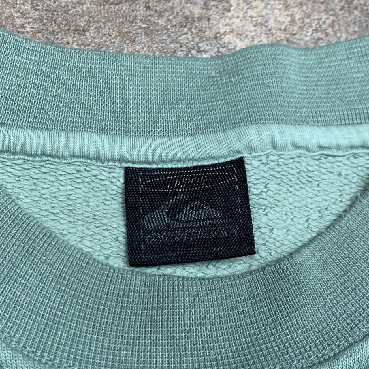 Quiksilver 90s green graphic boxy sweatshirt