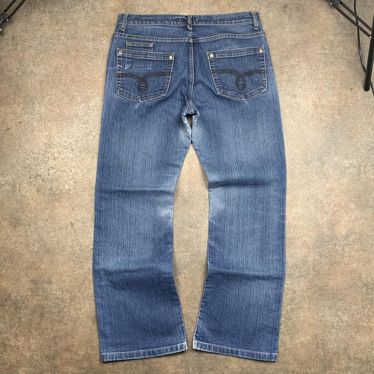 Fransa 00s baggy navy blue denim jeans