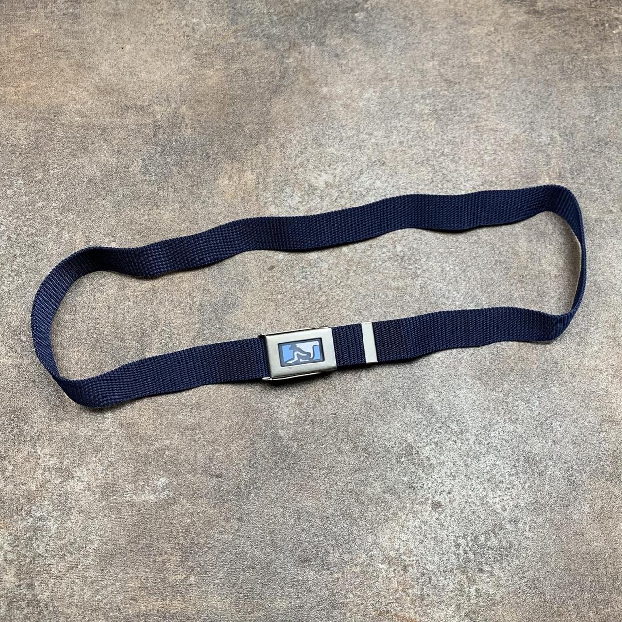 Drunknmunky 00s navy webbed buckle belt
