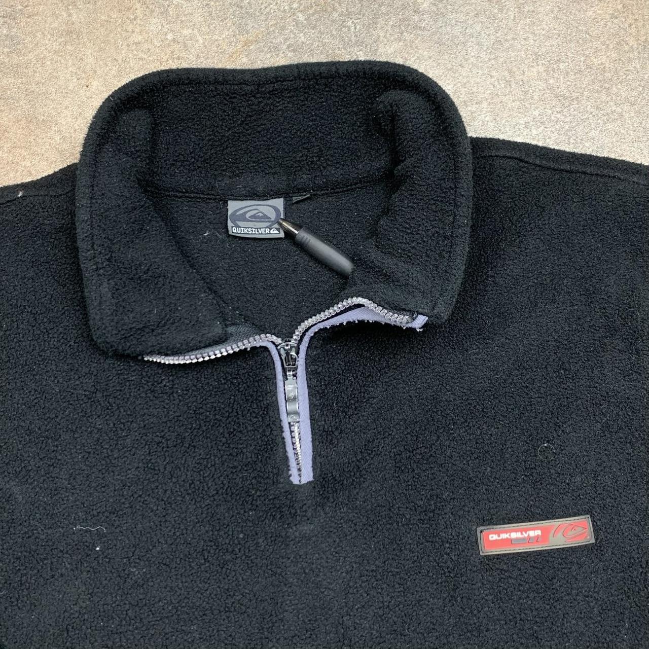 Quiksilver 90s black fleece sweater
