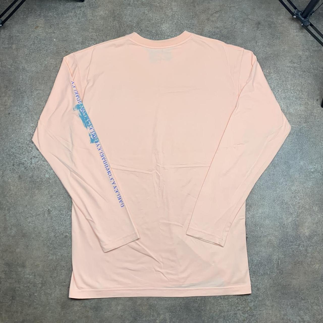 Oakley 00s pink graphic long sleeve tee