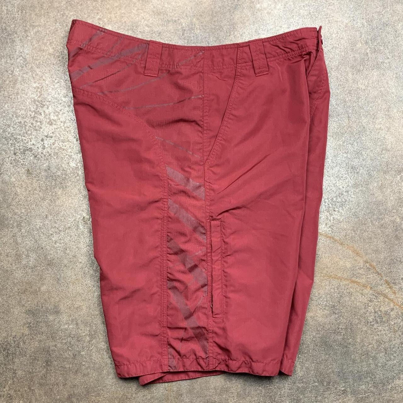Oakley Software 00s graphic red baggy cargo shorts