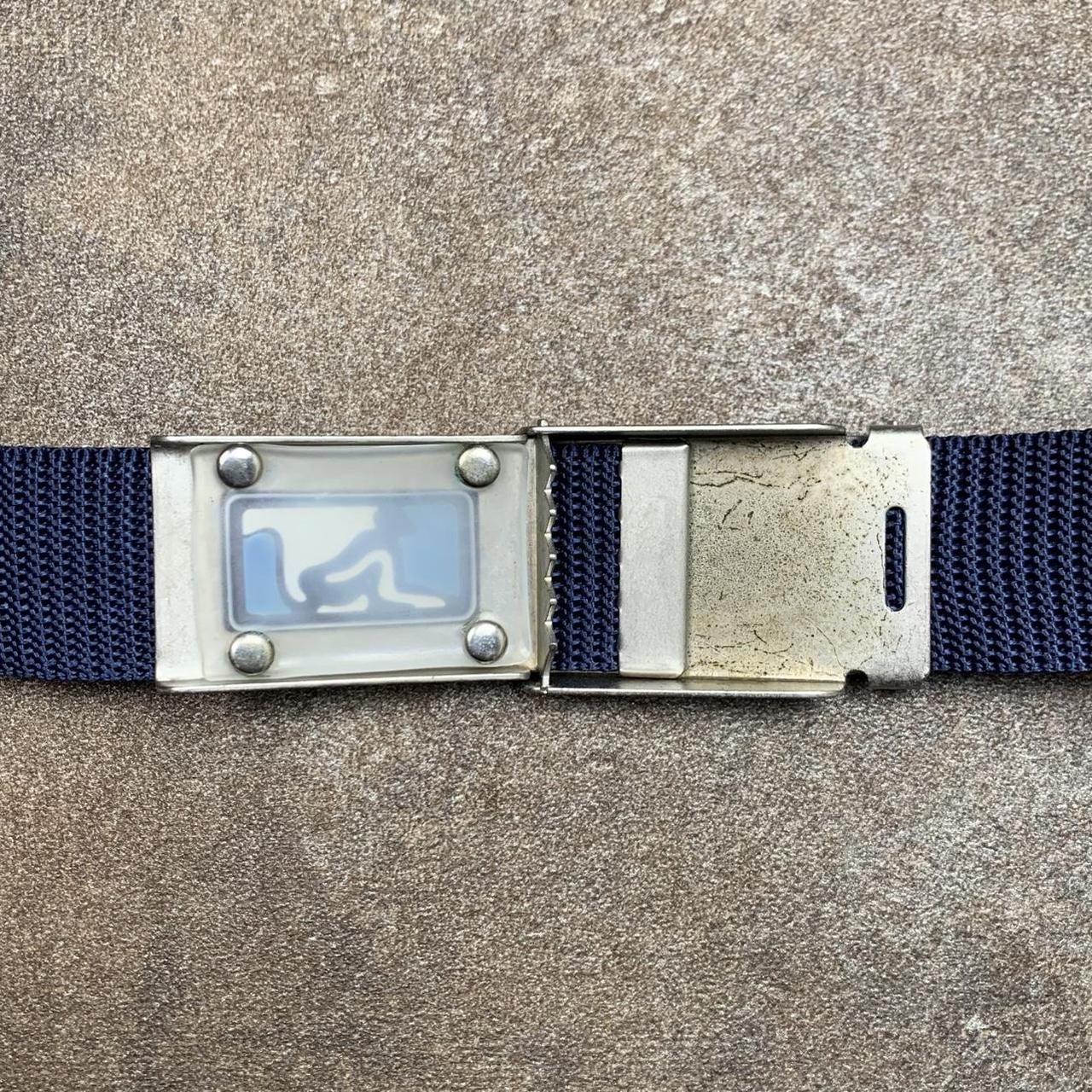 Drunknmunky 00s navy webbed buckle belt