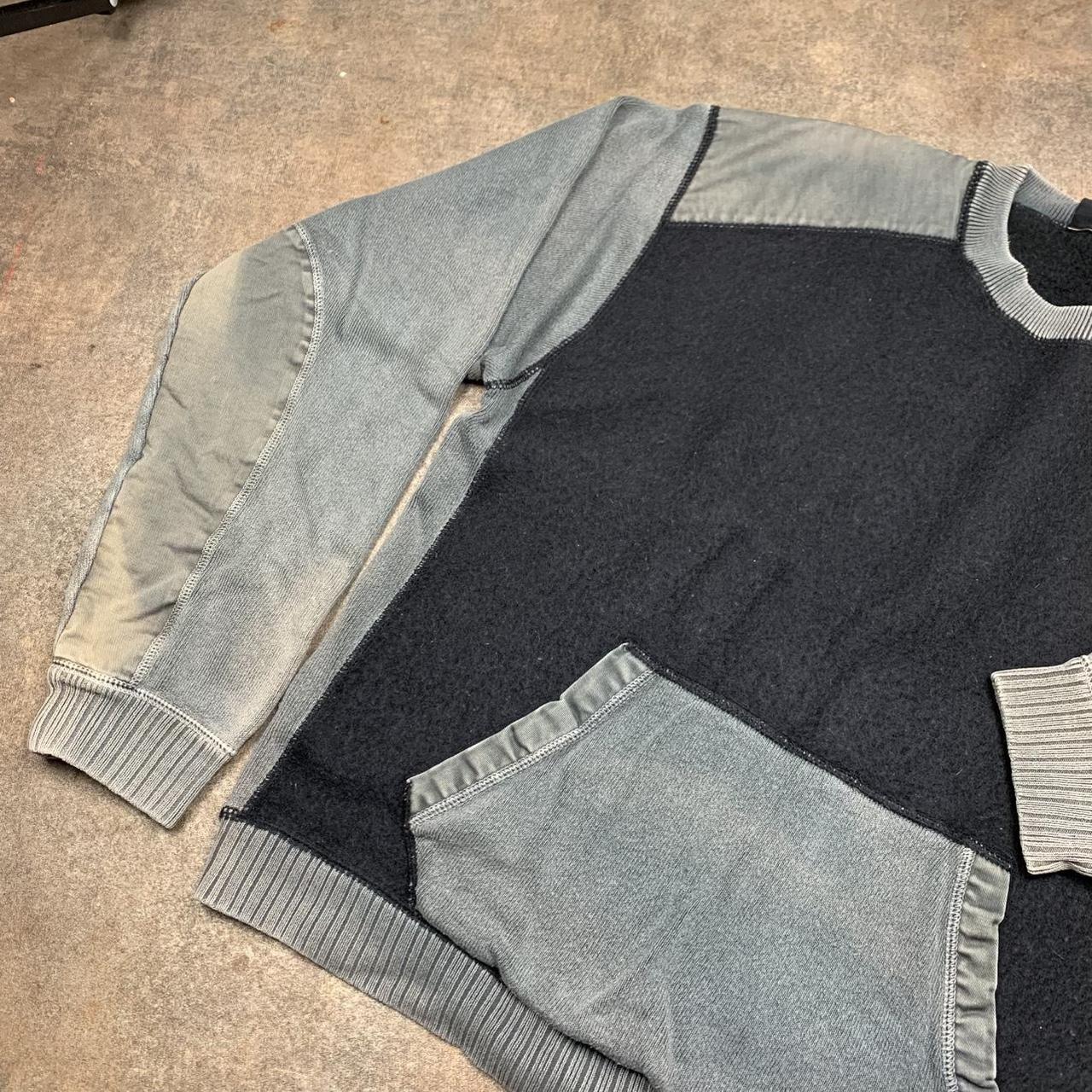 Quiksilver 00s black grey boxy sweatshirt