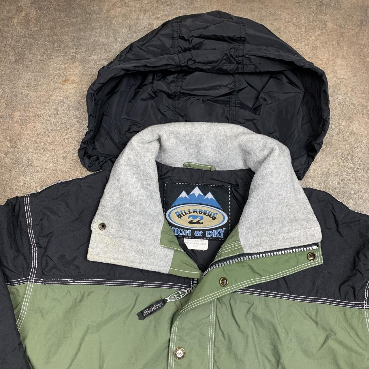 Billabong heavy weather 90s black green jacket