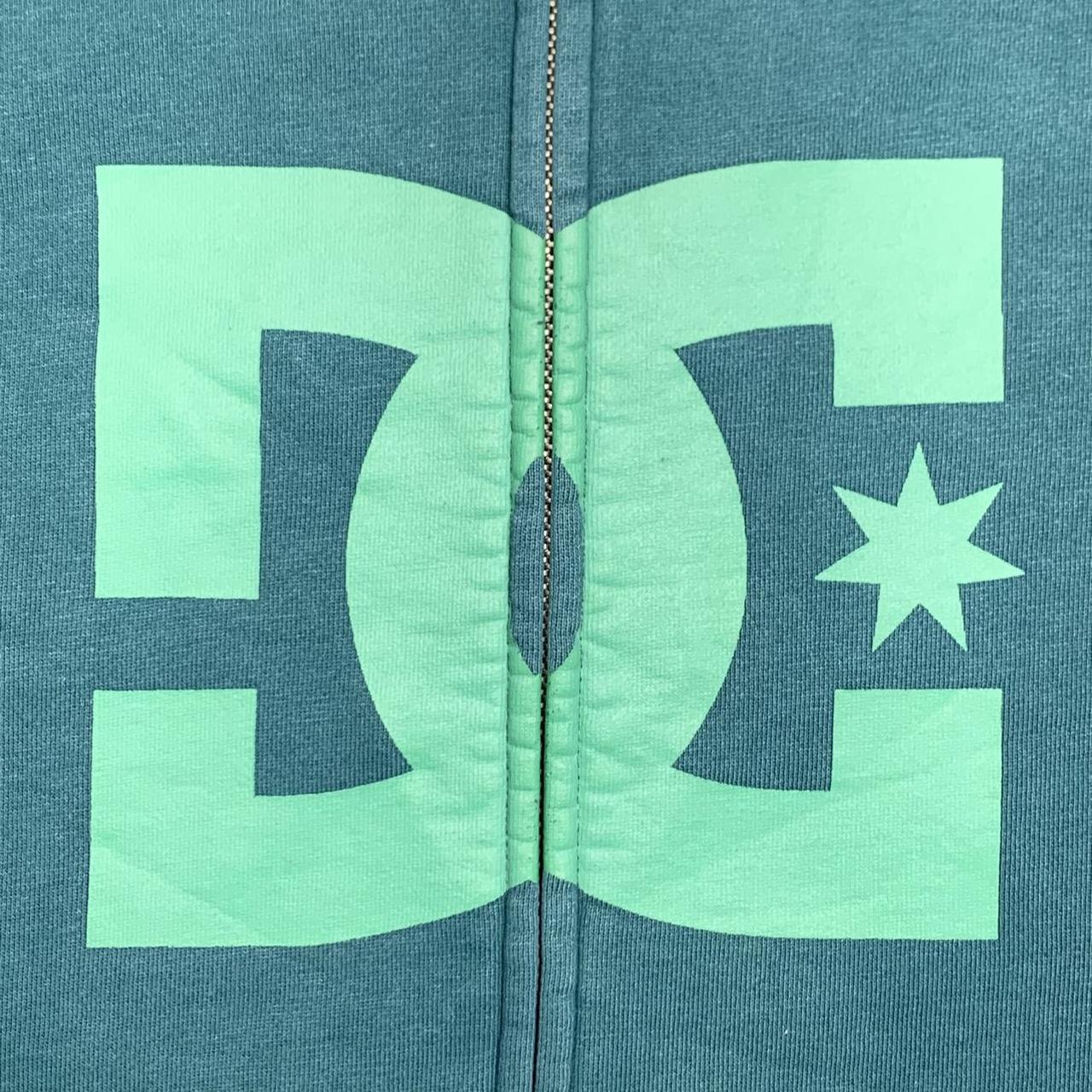 DC Shoes 00s graphic blue zip hoodie