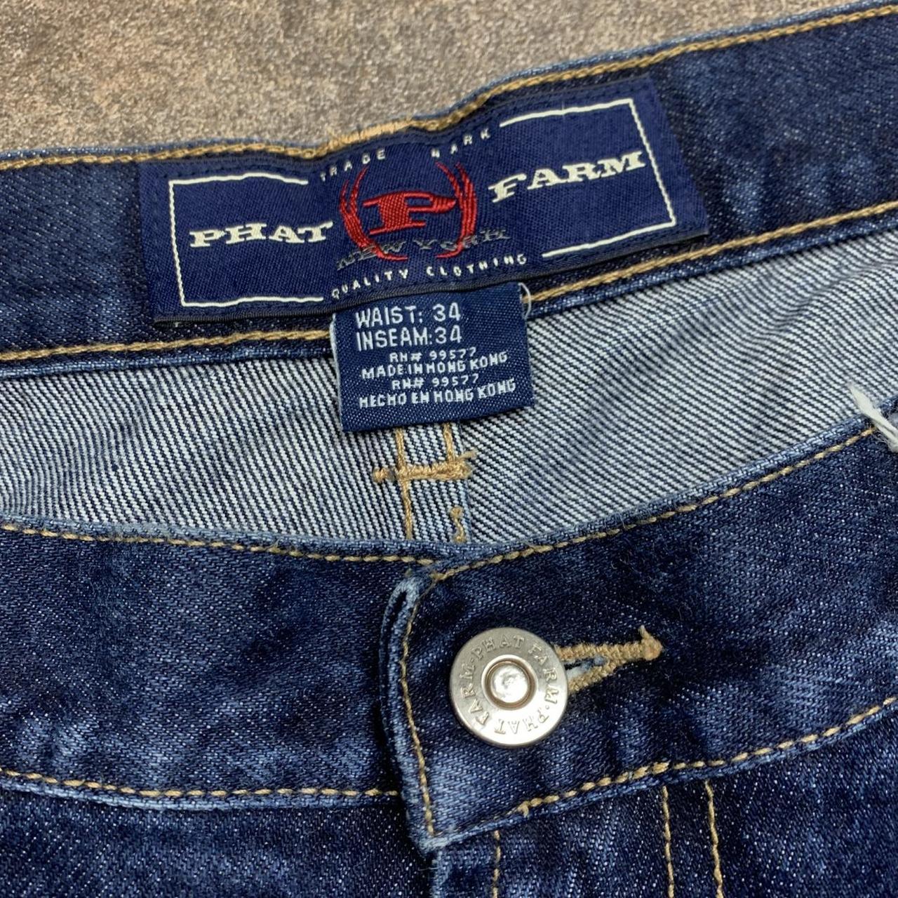 Phat Farm 90s navy baggy carpenter denim jeans