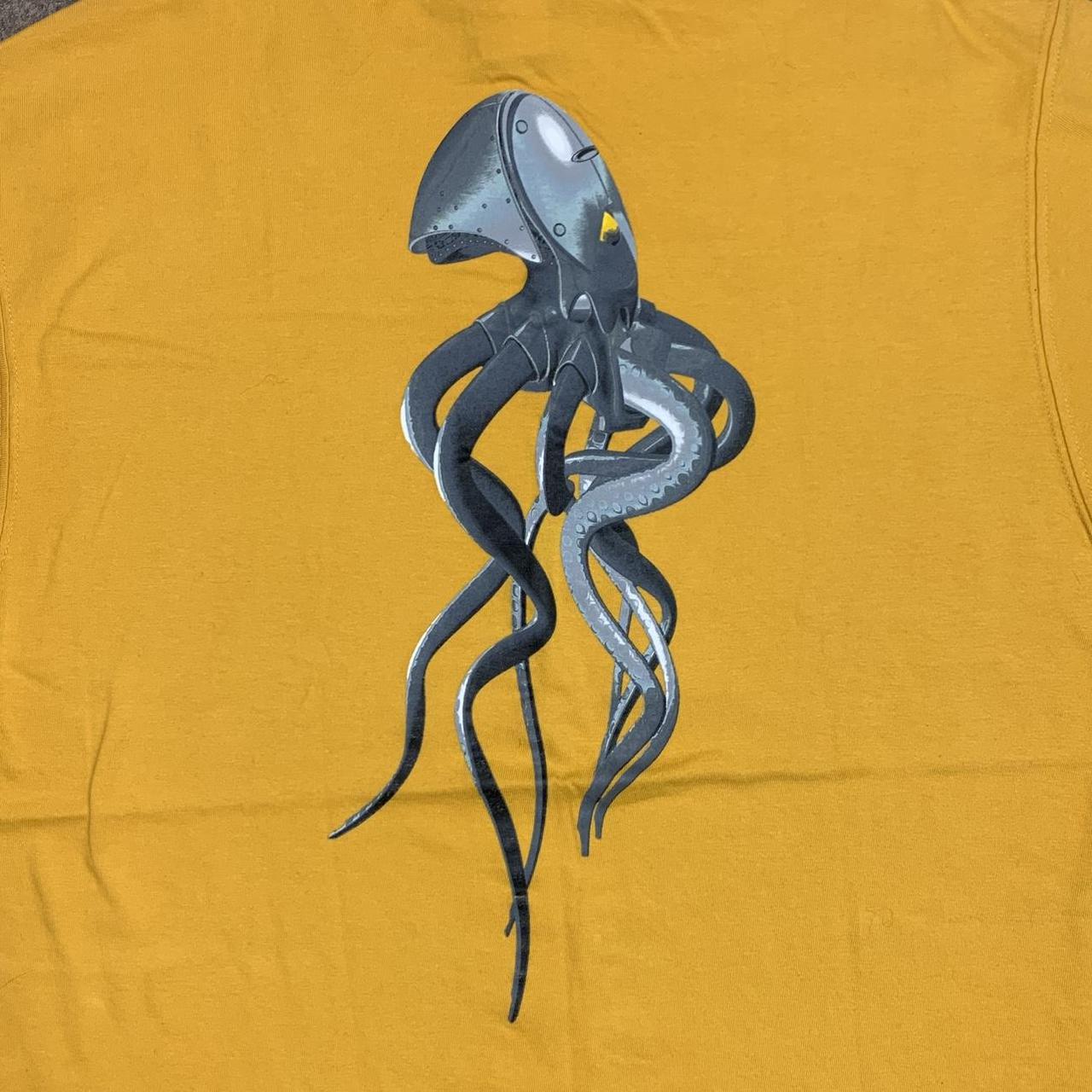 Oakley Software 90s cyber squid yellow graphic tee
