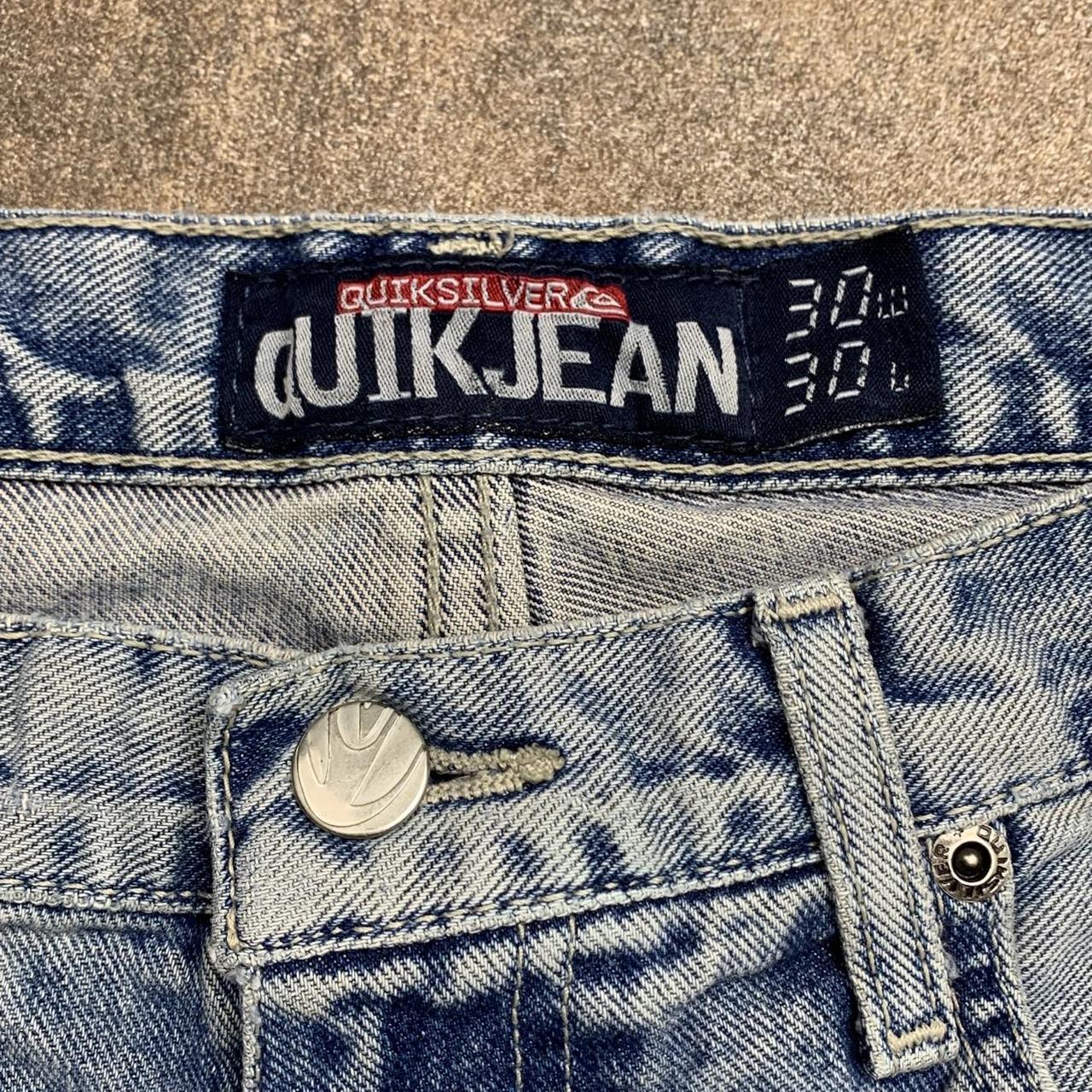 Quiksilver 00s light blue faded denim jeans