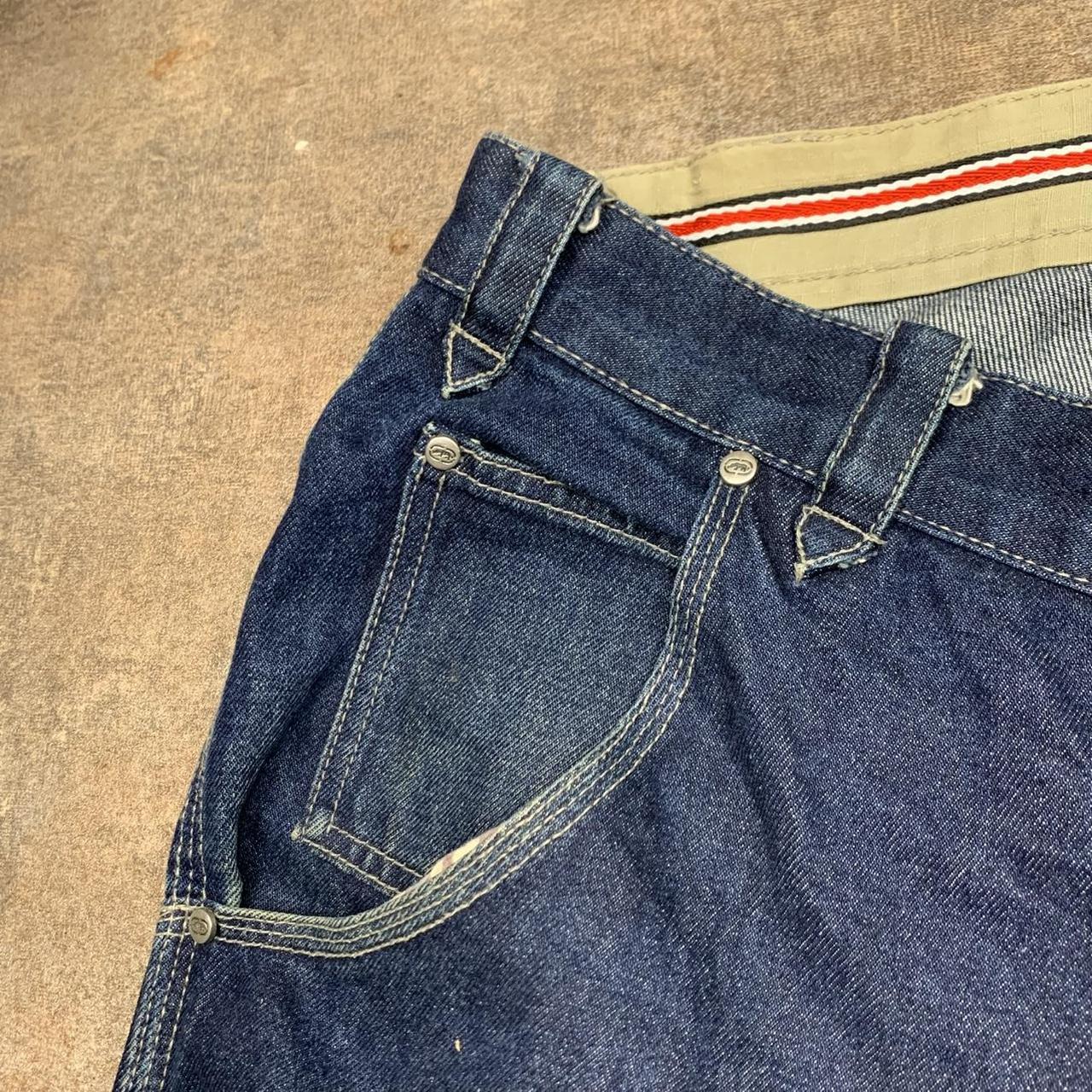 Ecko Unltd. navy baggy cargo denim jeans