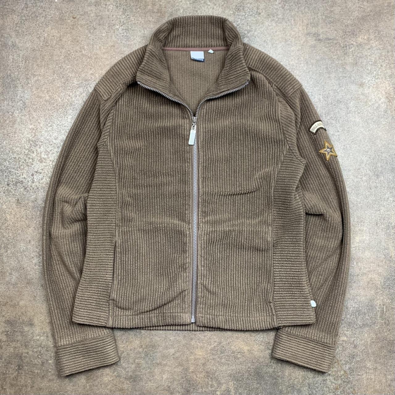 Billabong 90s brown zip sweater jacket