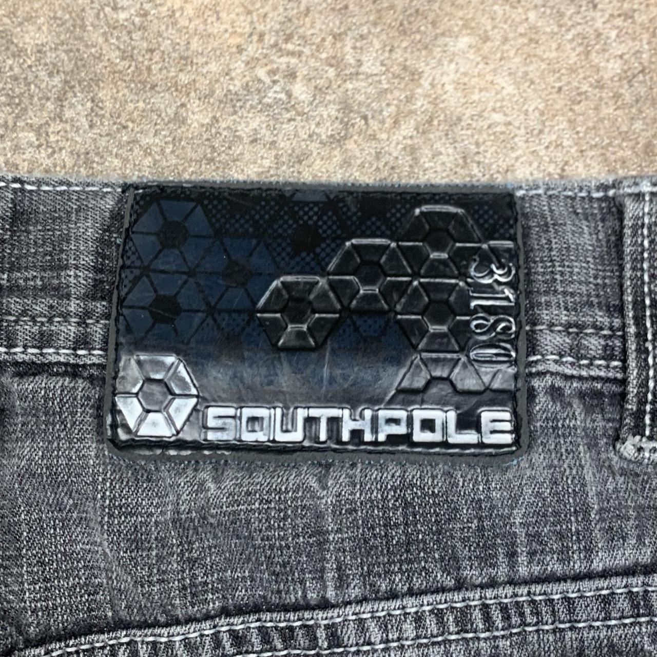 Southpole 00s red tab black grey baggy denim jeans