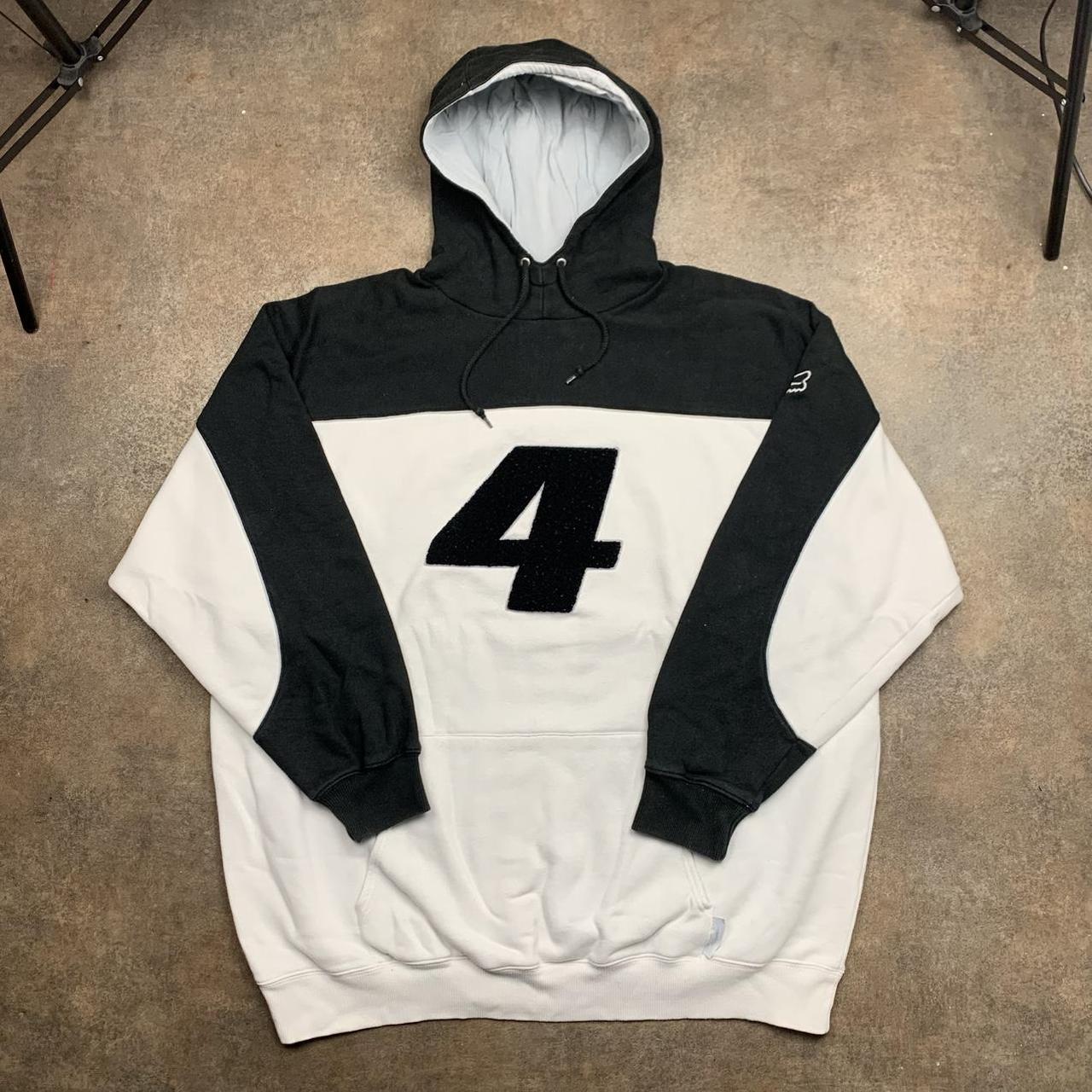 Fox Racing 00s Ricky Carmichael white black graphic hoodie