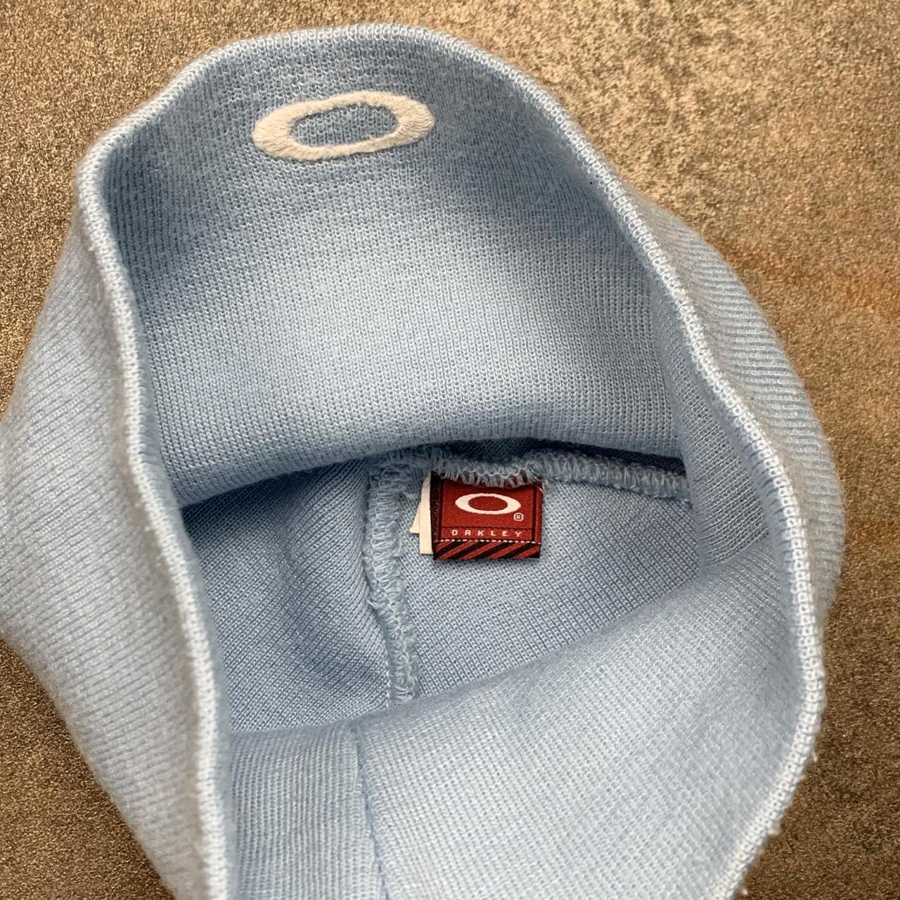 Oakley Software 00s light blue logo skully beanie
