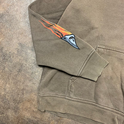 Quiksilver 00s flame graphic hoodie (M)