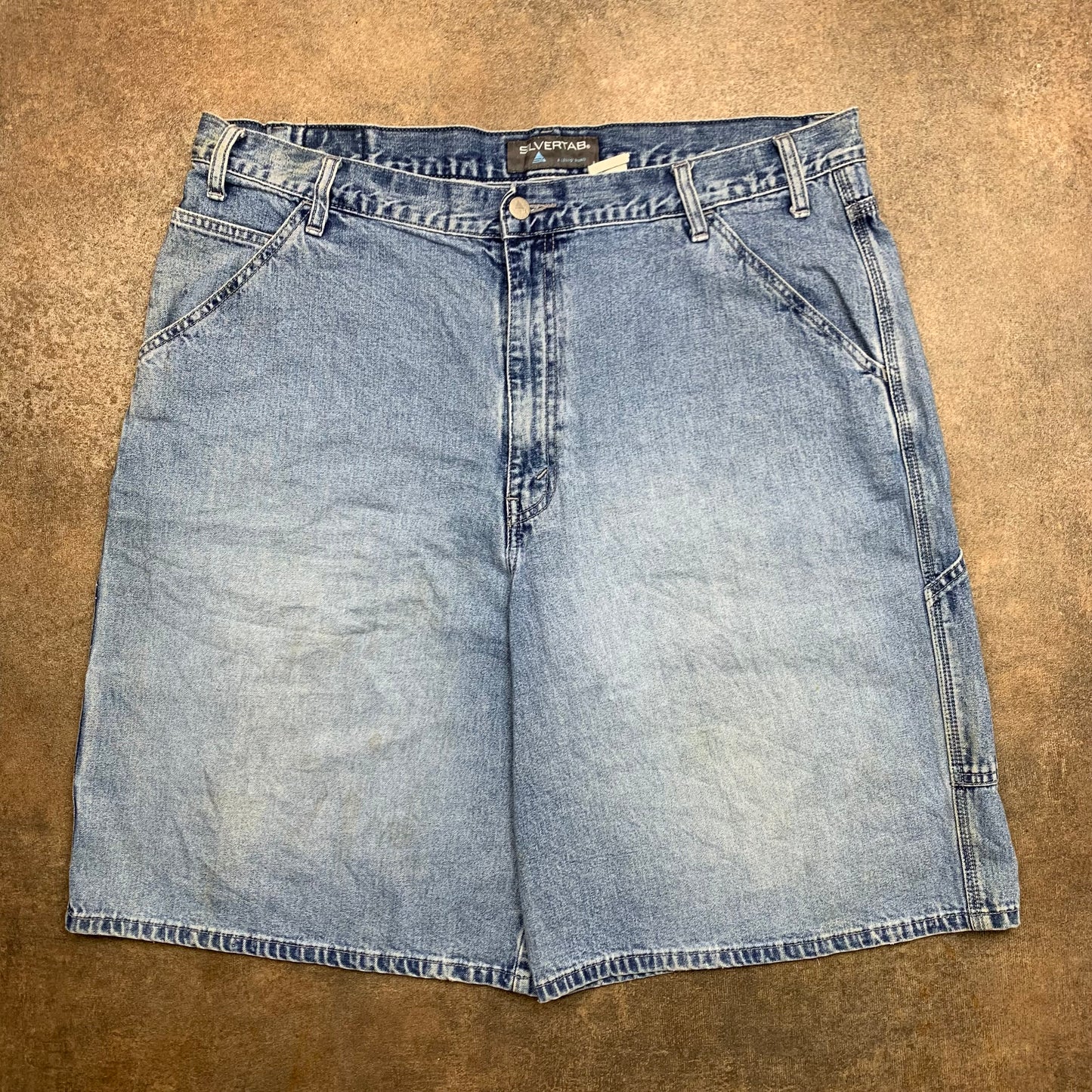Levi's Silvertab 00s blue baggy carpenter jorts