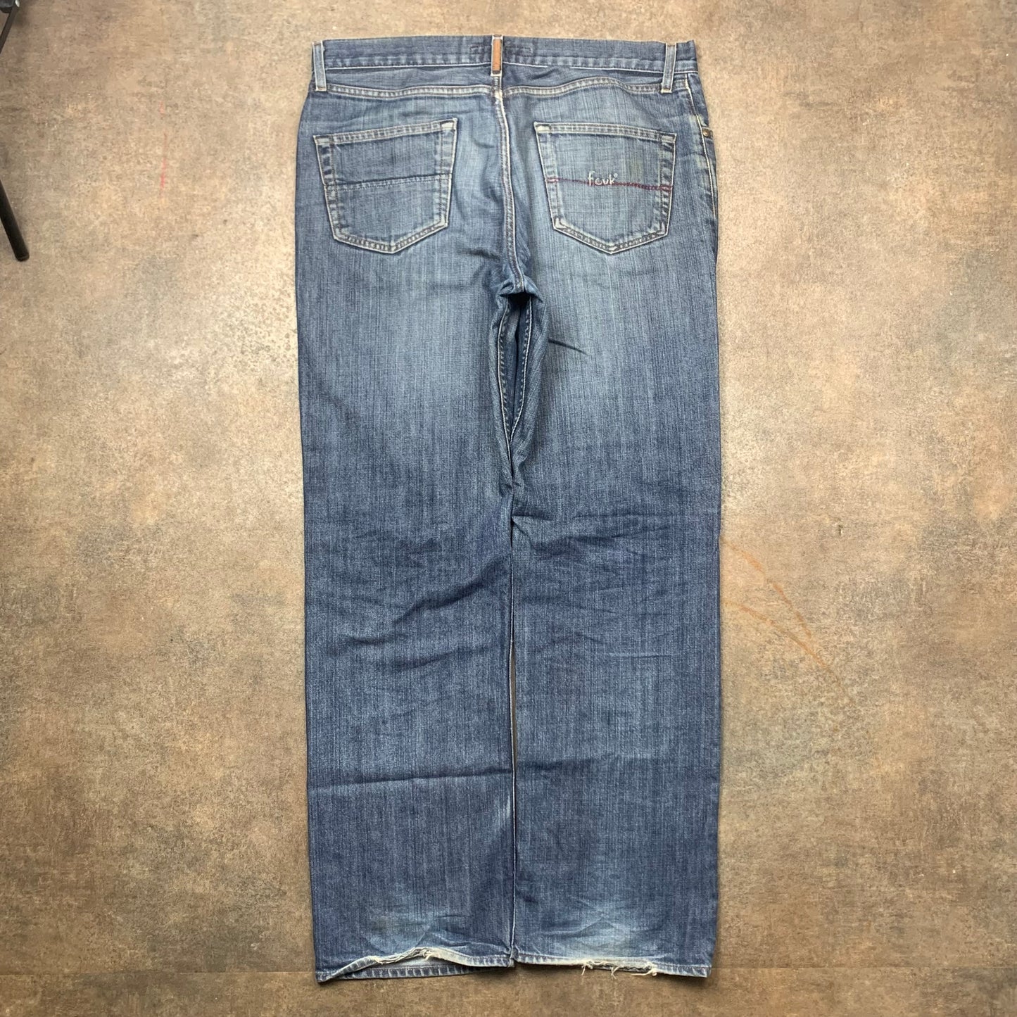 FCUK 00s baggy faded jeans (34")
