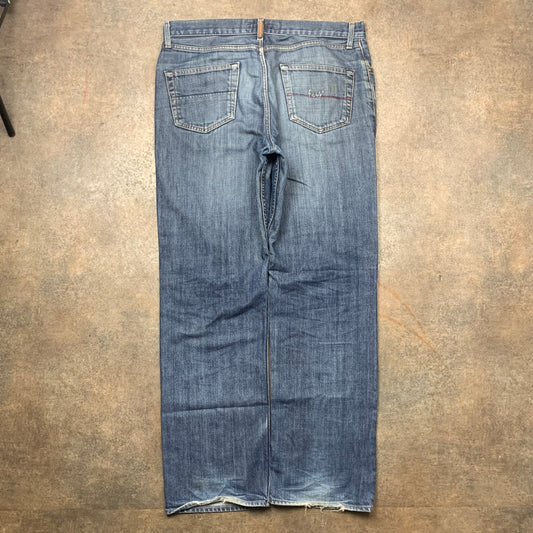 FCUK 00s baggy faded jeans (34")