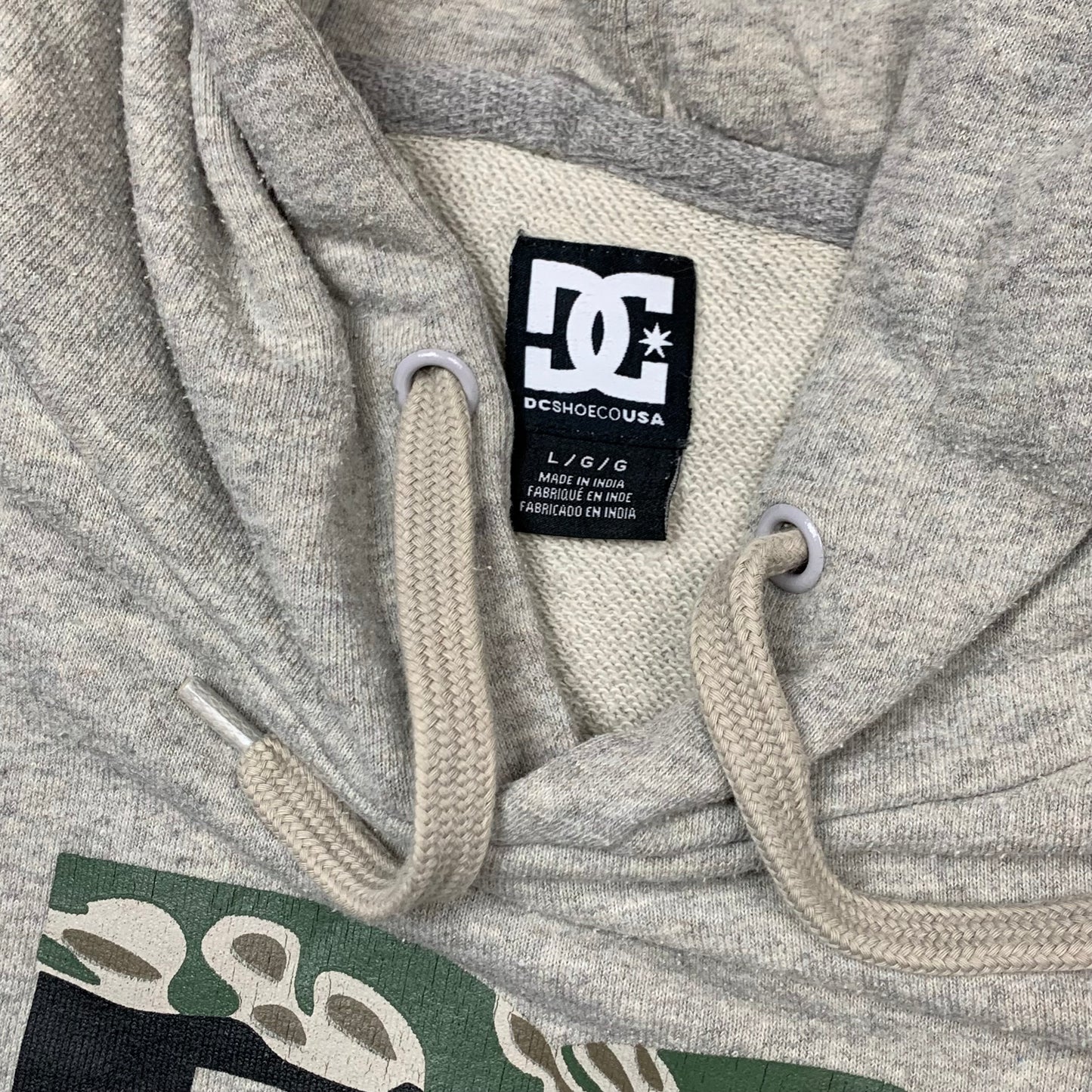 DC Shoes grey camo graphic hoodie