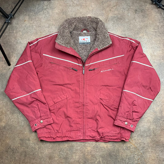 O'Neill 00s pink utilised lined zip jacket