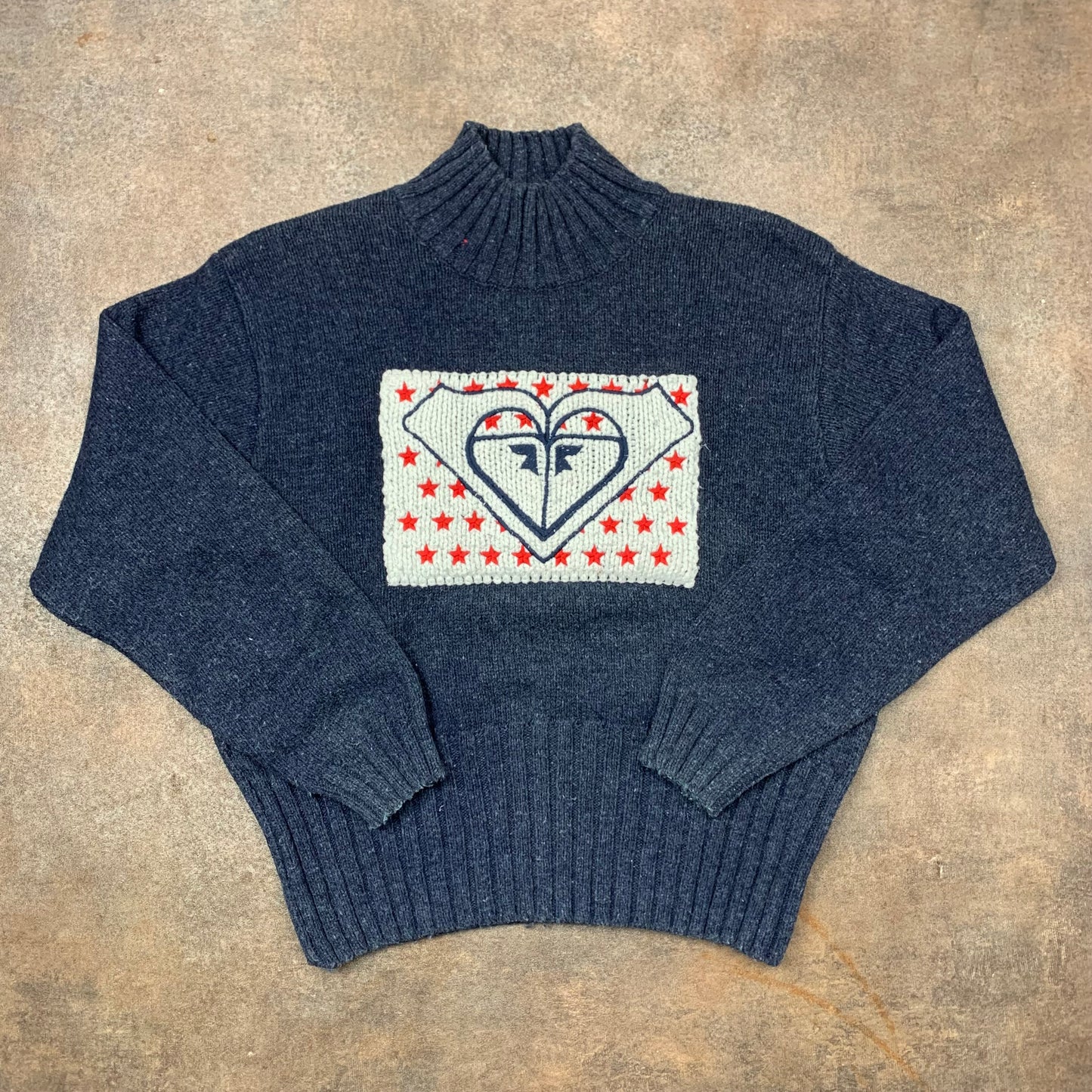 Roxy Women's 90s graphic knit sweater (L)