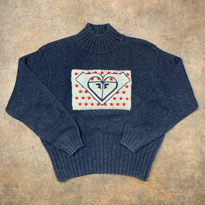 Roxy Women's 90s graphic knit sweater (L)